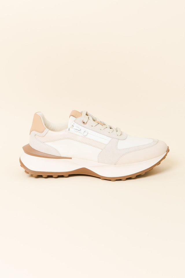 Blithe Cream Leather Sneaker