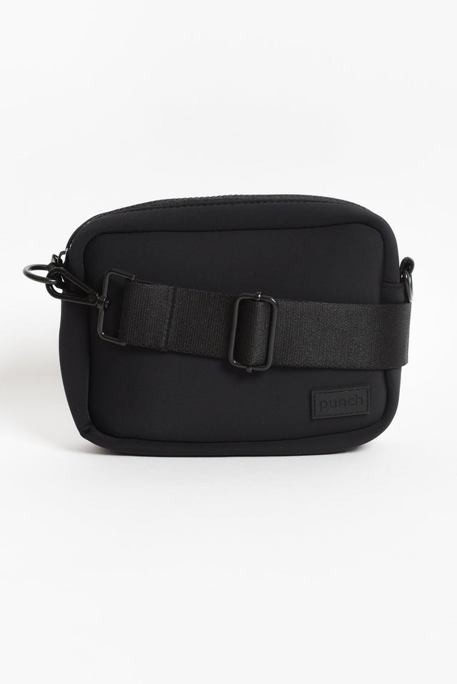 Brodie Black Neoprene Mini Crossbody Bag