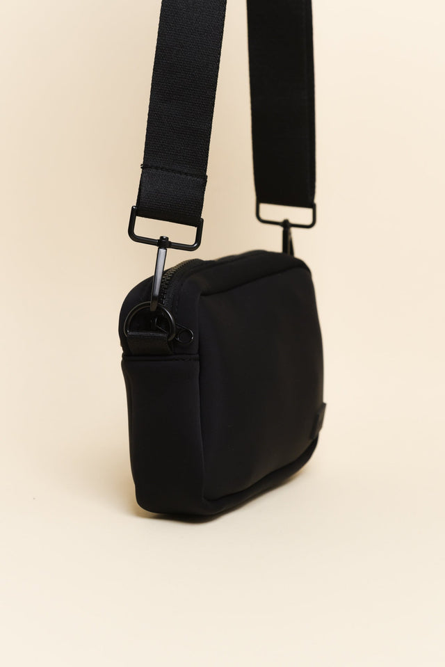 Brodie Black Neoprene Mini Crossbody Bag image 2