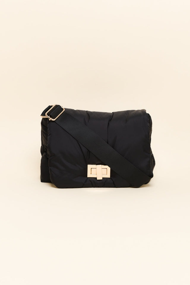Casa Black Puffer Crossbody Bag