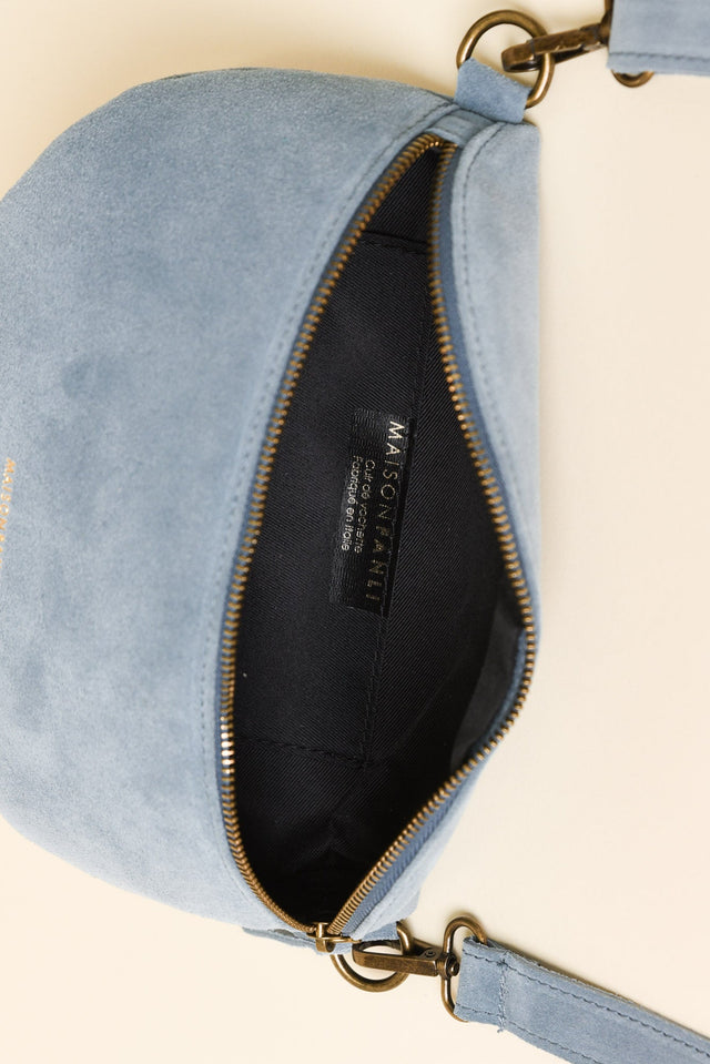 Christine Blue Leather Bumbag