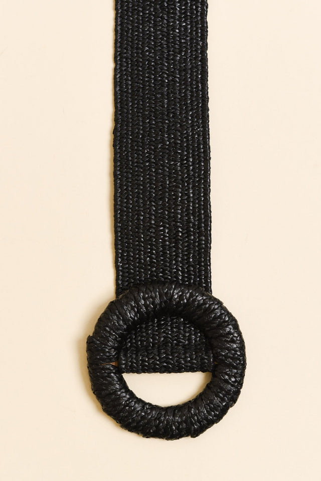 Consuelo Black Stretch Buckle Belt