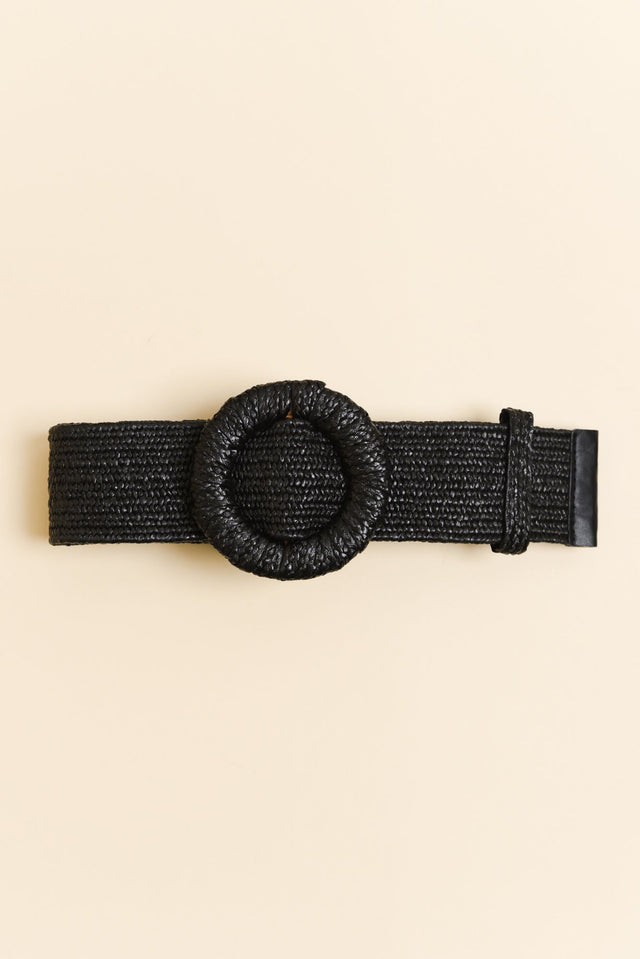 Consuelo Black Stretch Buckle Belt