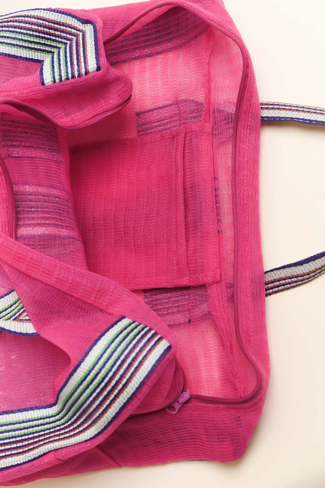 Cupid Pink Mesh Tote Bag image 3