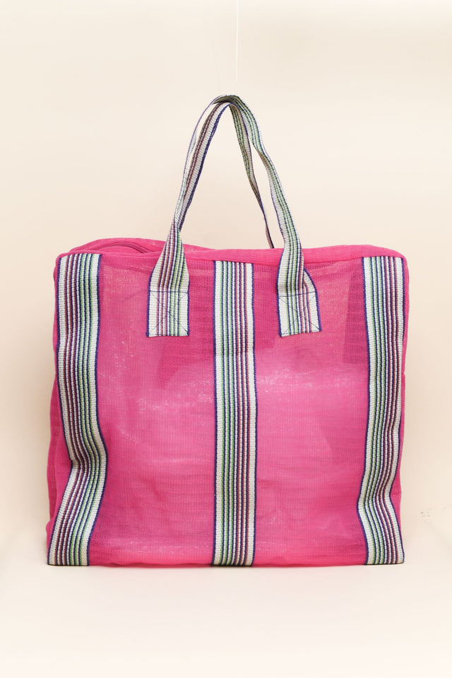 Cupid Pink Mesh Tote Bag image 1