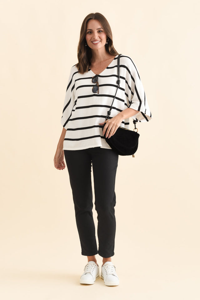 Callie Black Cotton Stretch Pants banner image