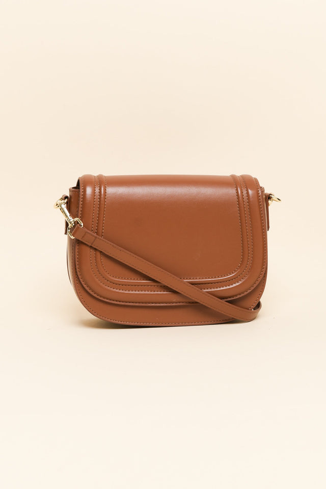 Dickens Tan Leather Crossbody Bag