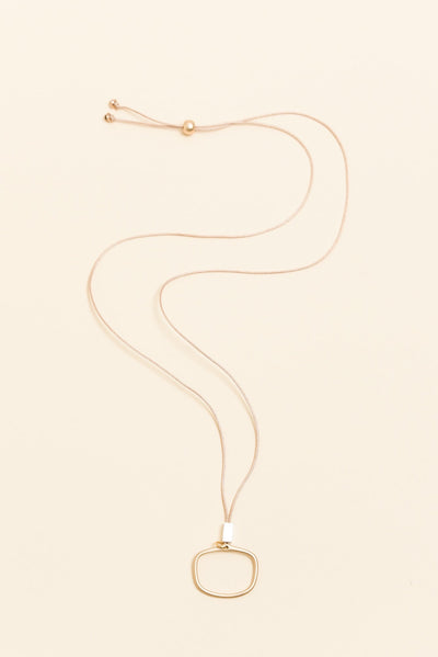 Eclipse Gold Ring Pendant Necklace