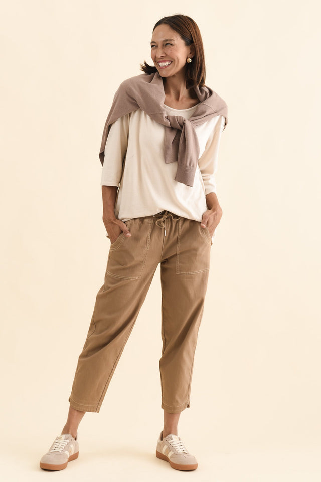 Eliana Mocha Cotton Stretch Jeans