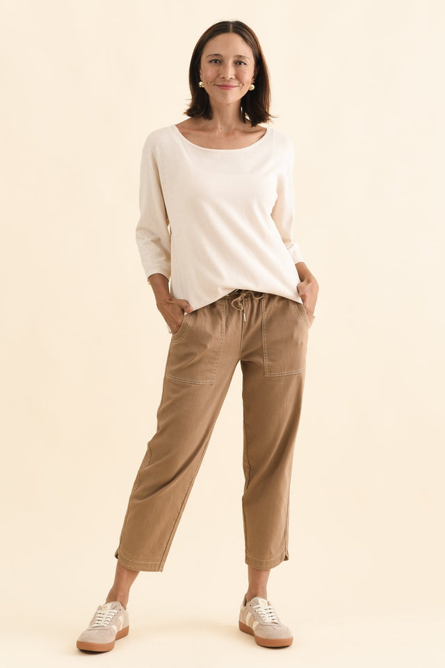 Eliana Mocha Cotton Stretch Jeans image 6
