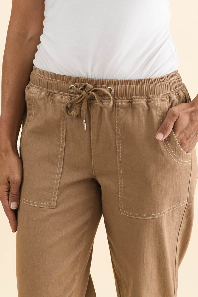 Eliana Mocha Cotton Stretch Jeans image 5