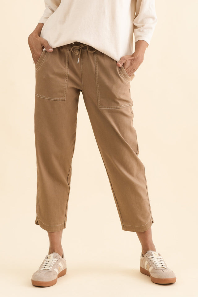 Eliana Mocha Cotton Stretch Jeans