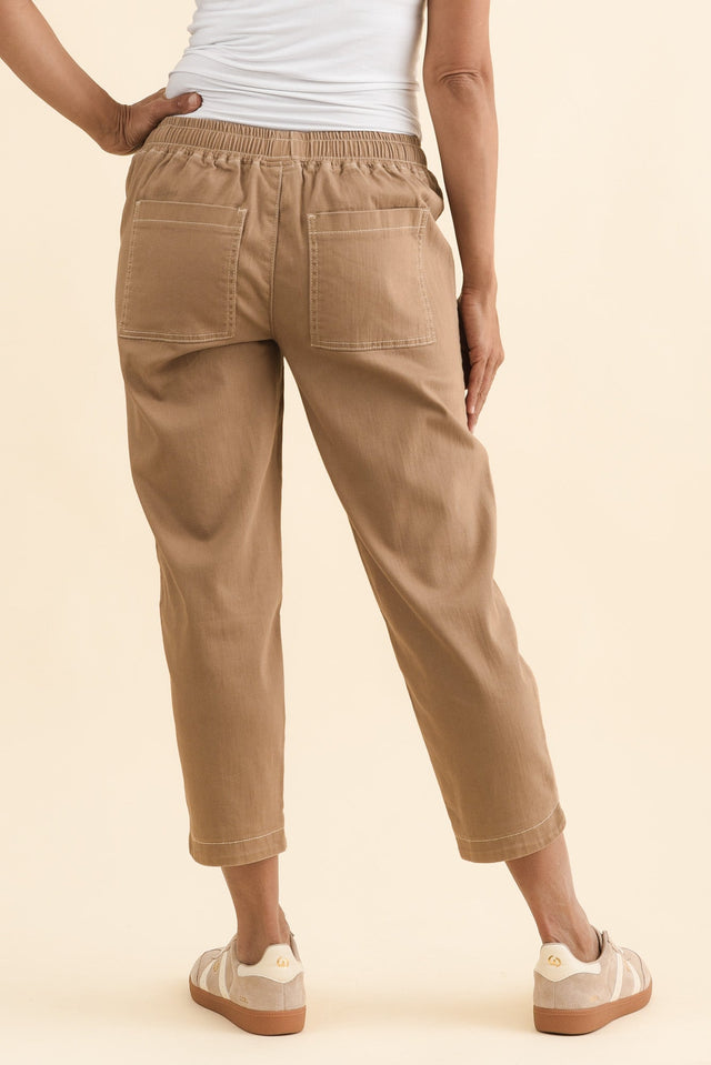 Eliana Mocha Cotton Stretch Jeans image 4