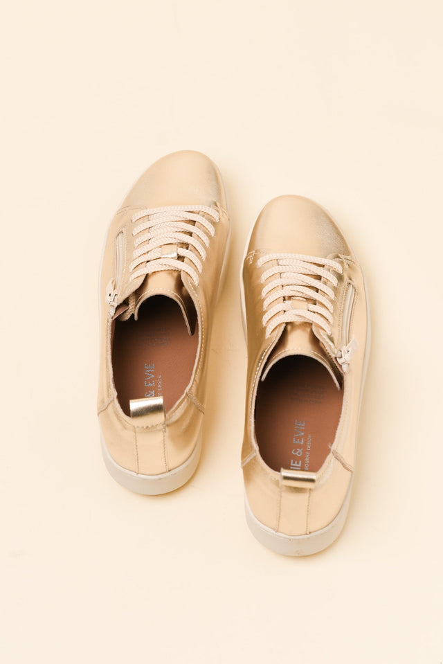 Elk Gold Leather Zip Sneaker image 4