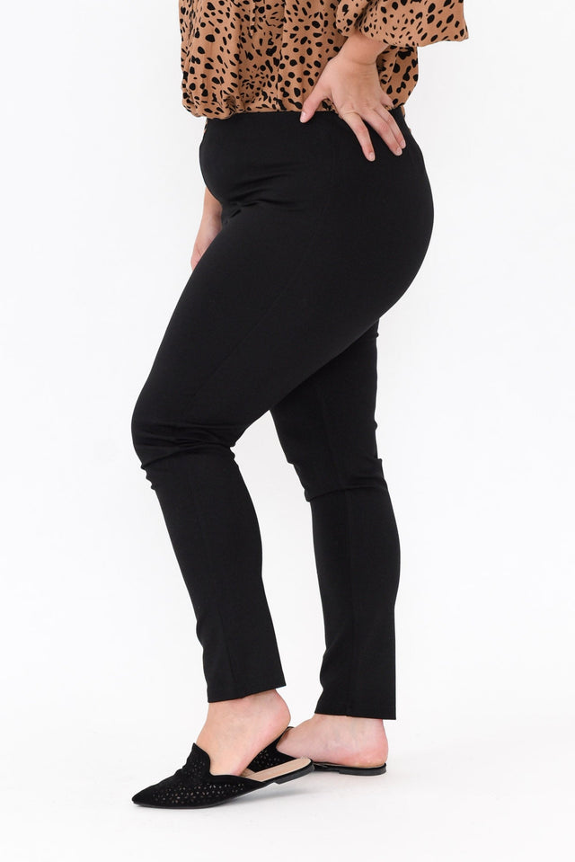 Elsa Black Winter Ponte Pants image 8