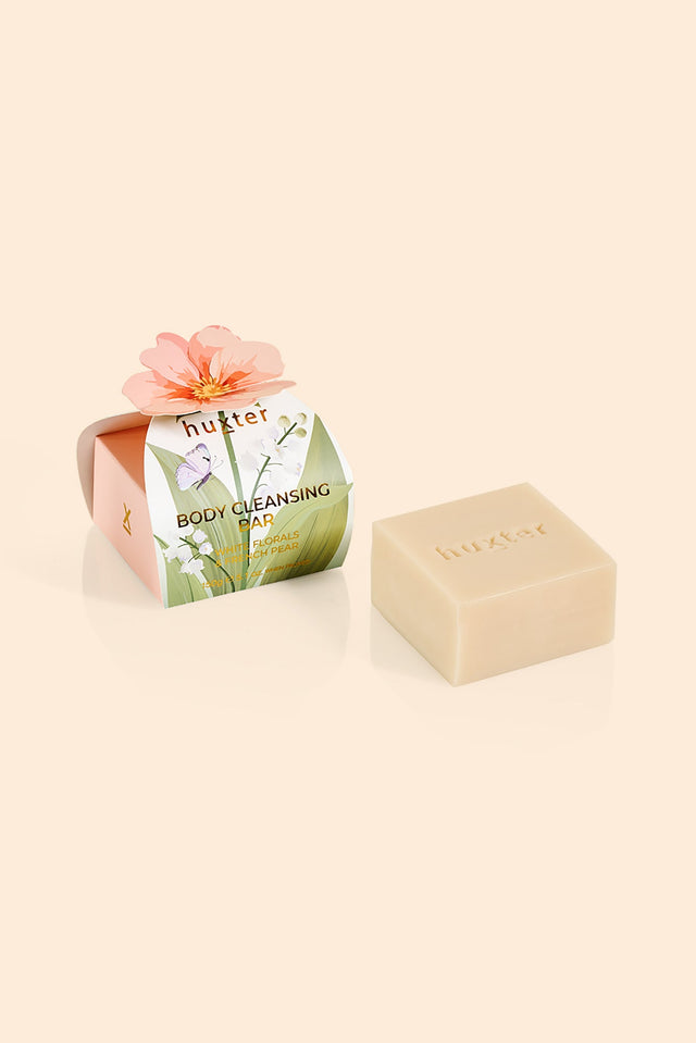 French Pear Peach Flower Body Bar Gift Box image 1