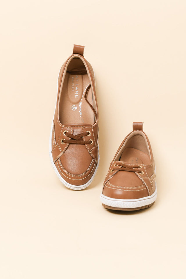 Garland Tan Leather Loafer Sneaker