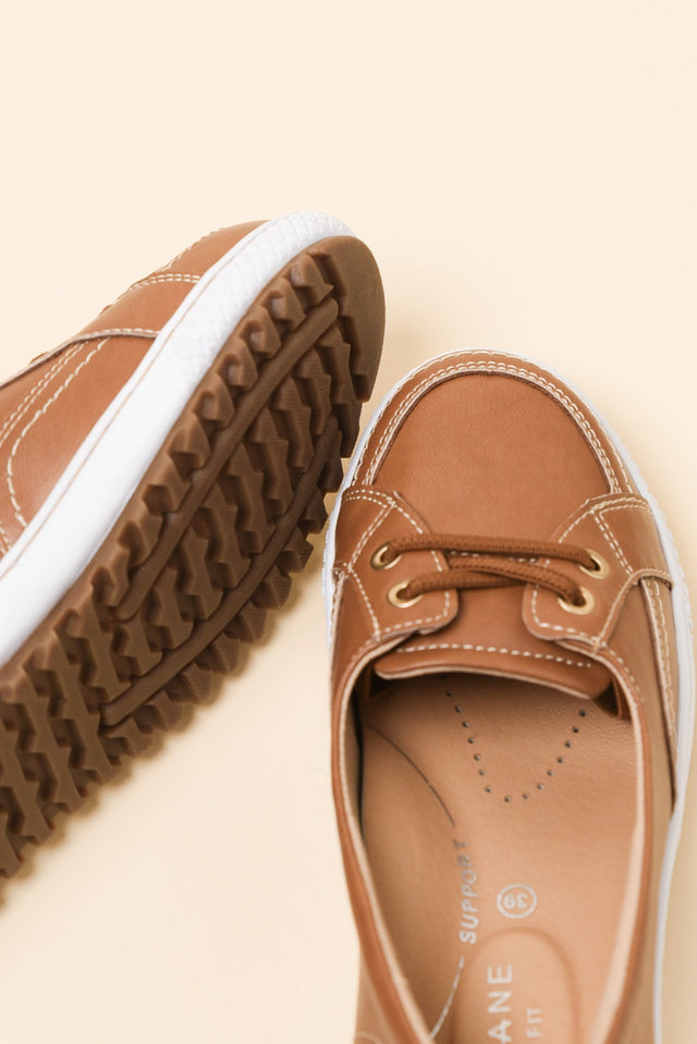Garland Tan Leather Loafer Sneaker image 3