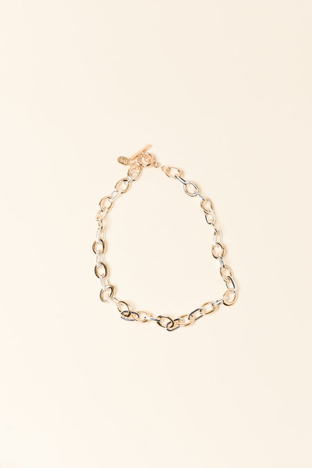 Givari Two Tone Chain Necklace image 1