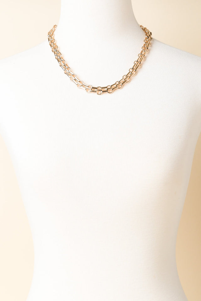 Hanly Gold Linked Chain Necklace