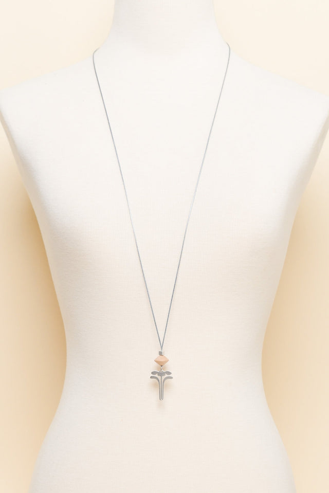 Hatia Silver Flower Pendant Necklace image 2