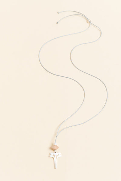 Hatia Silver Flower Pendant Necklace