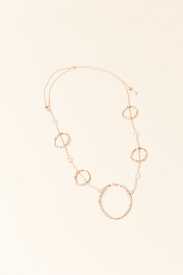 Jacen Gold Circle Necklace