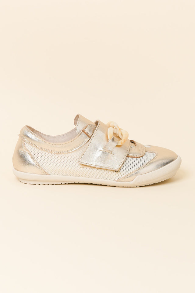 Jayden Gold Buckle Mesh Sneaker image 1