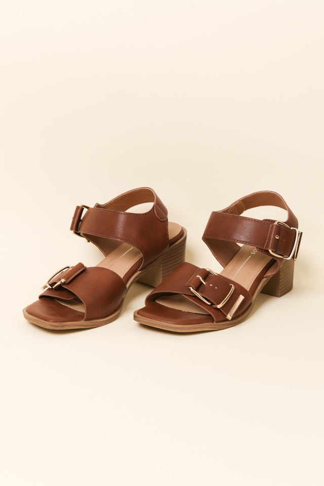 Jazzi Cognac Buckle Heel