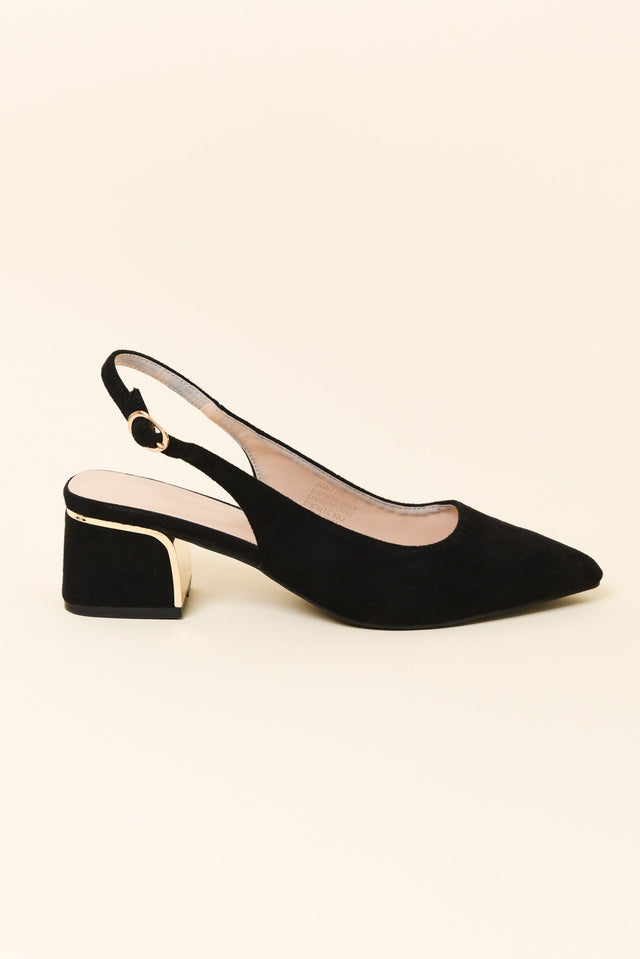 Jonty Black Slingback Heel