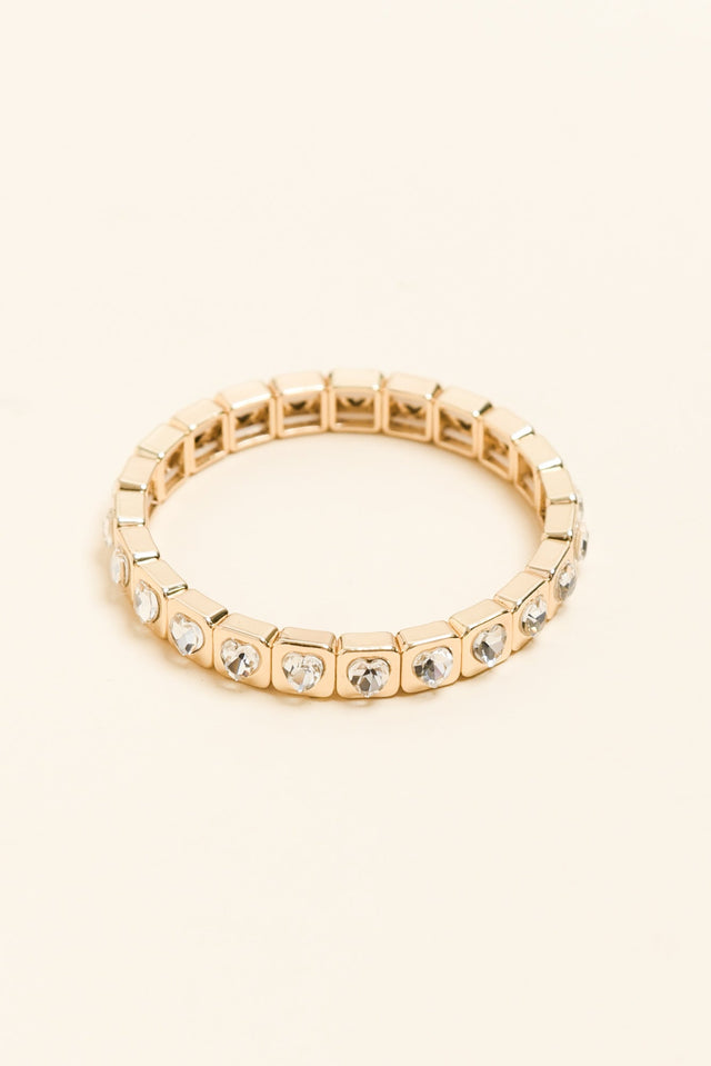 Jubilee Gold Heart Beaded Bracelet