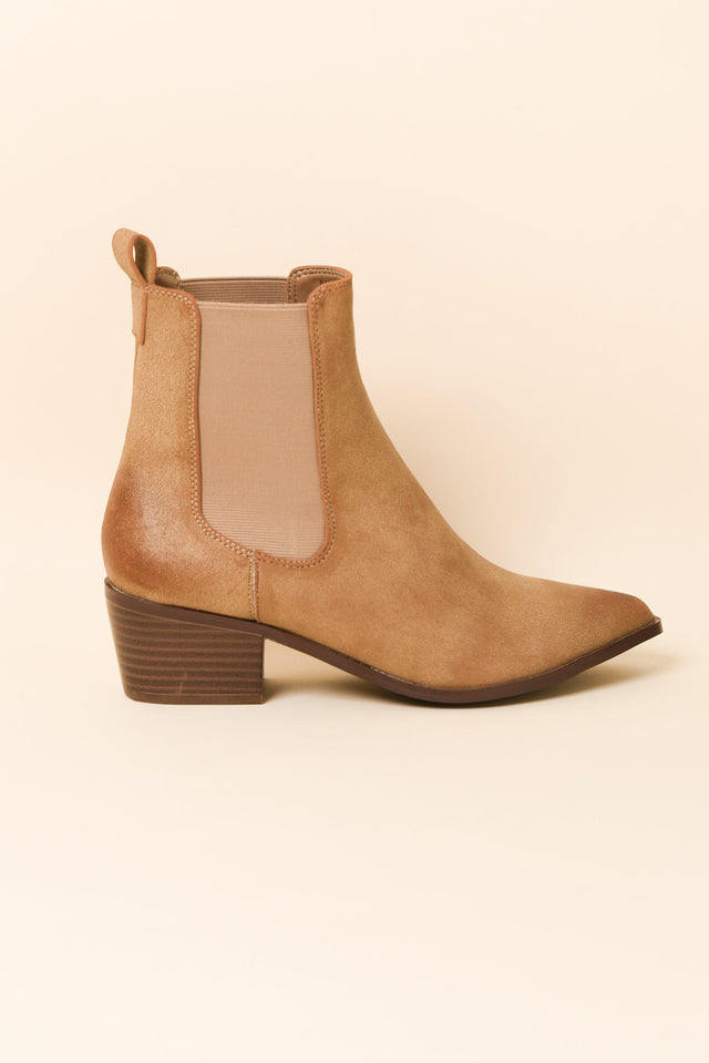 Kansley Tan Heeled Boot