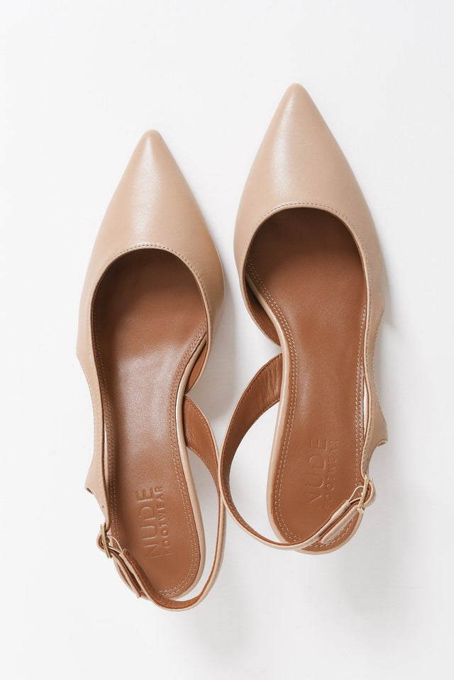 Kaylee Nude Leather Slingback Heel image 4