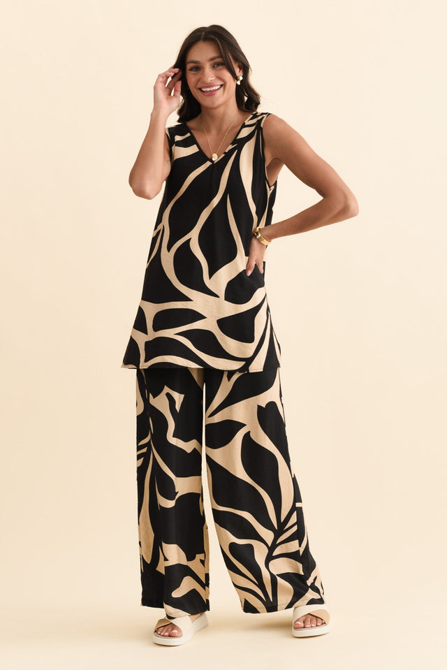 Lana Black Abstract Tunic Tank banner image
