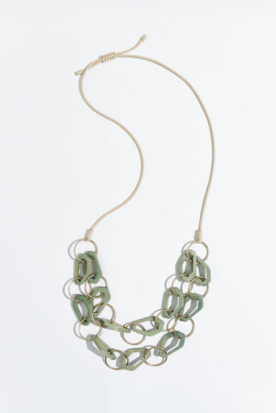 Leanne Green Wooden Layered Necklace
