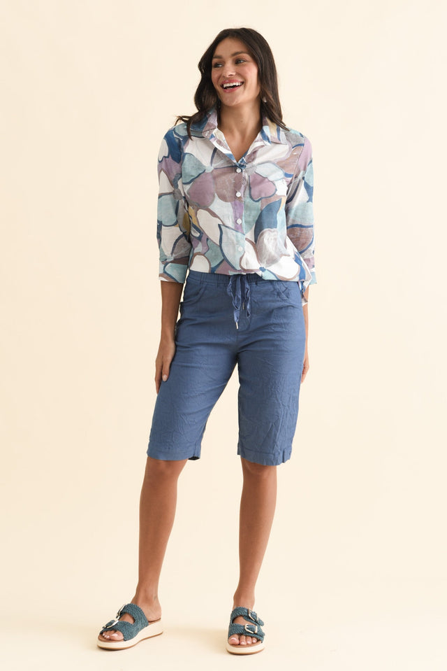 Asha Blue Travel Shorts banner image