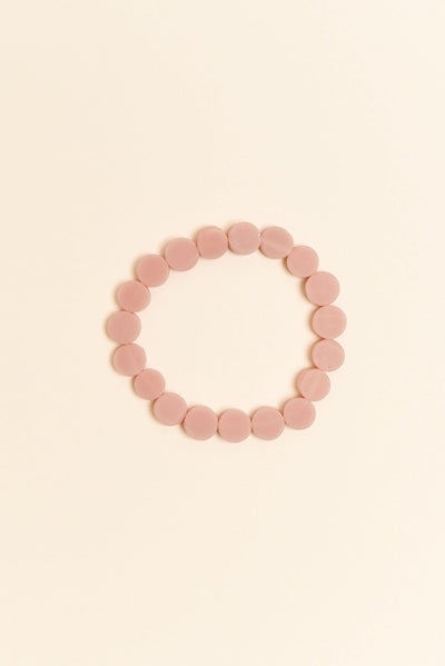 Mari Nude Resin Beaded Bracelet
