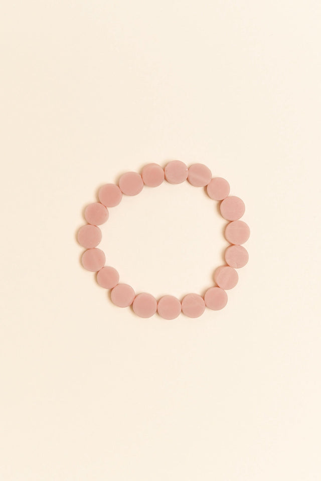 Mari Nude Resin Beaded Bracelet