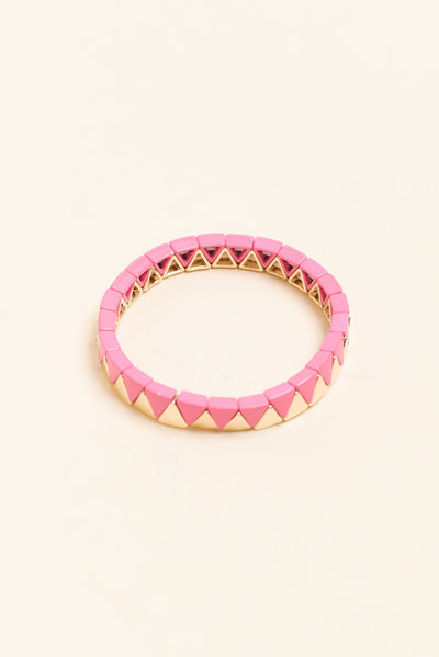 Martha Pink Beaded Bracelet