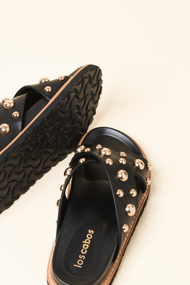 Mode Black Studded Slide image 3