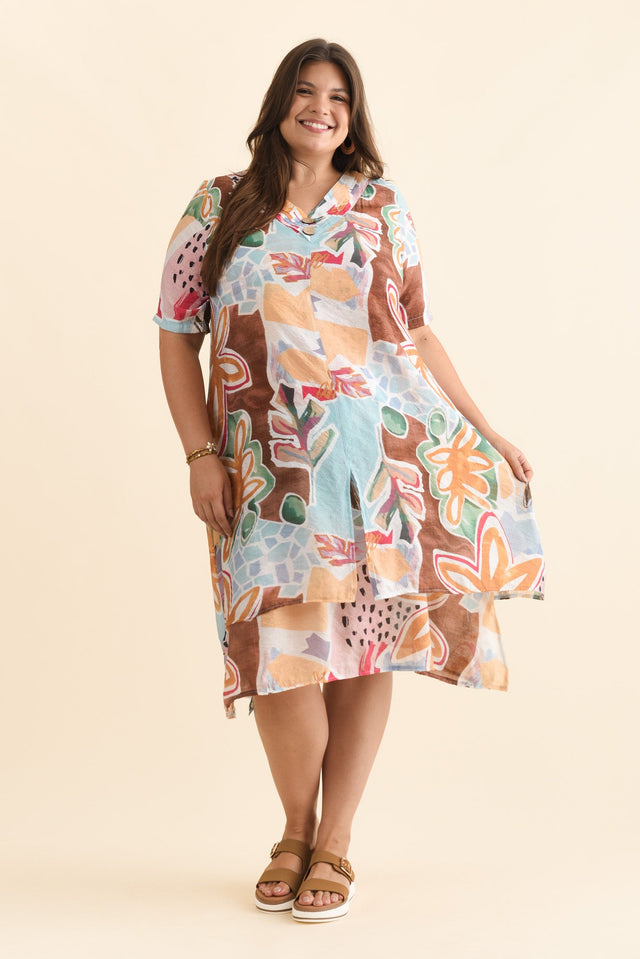 plus-size,curve-dresses,plus-size-sleeved-dresses,plus-size-below-knee-dresses,plus-size-cotton-dresses,plus-size-summer-dresses,alt text|model:Gabby image 8