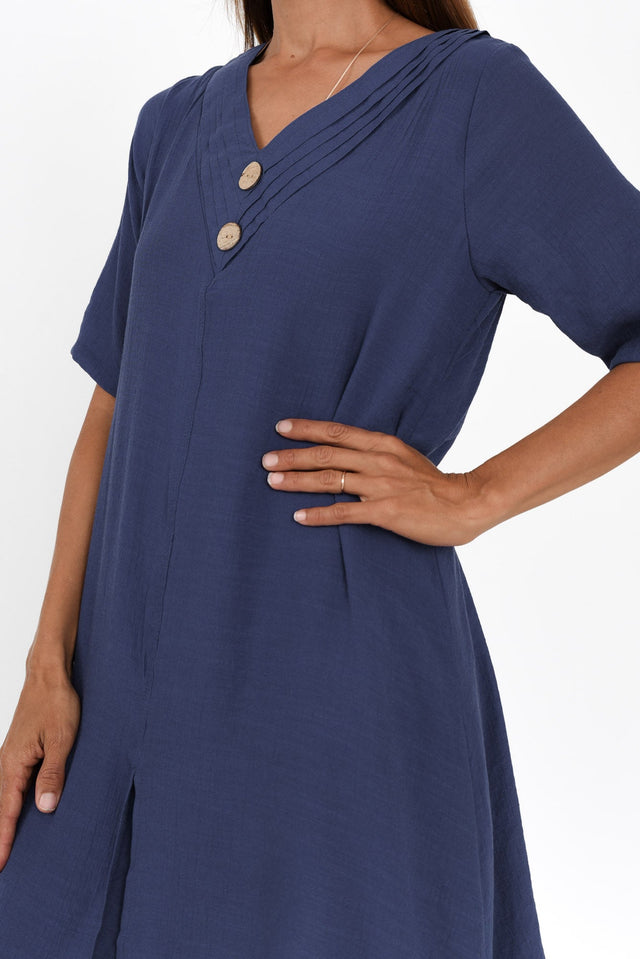 Nala Deep Blue Layers Dress - Blue Bungalow USA Nala Deep Blue Layers Dress - Blue Bungalow USA