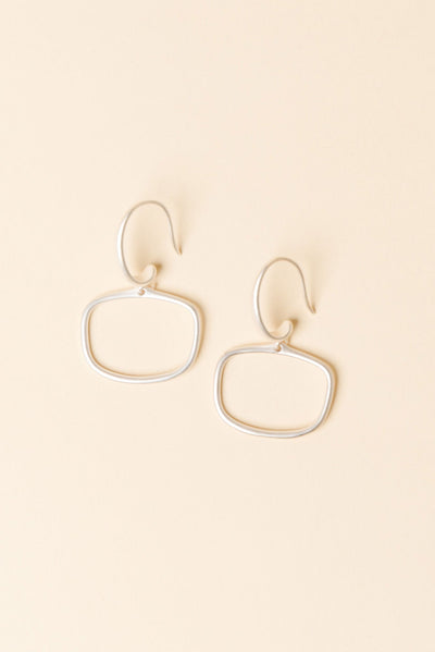 Nanga Silver Hoop Hook Earrings