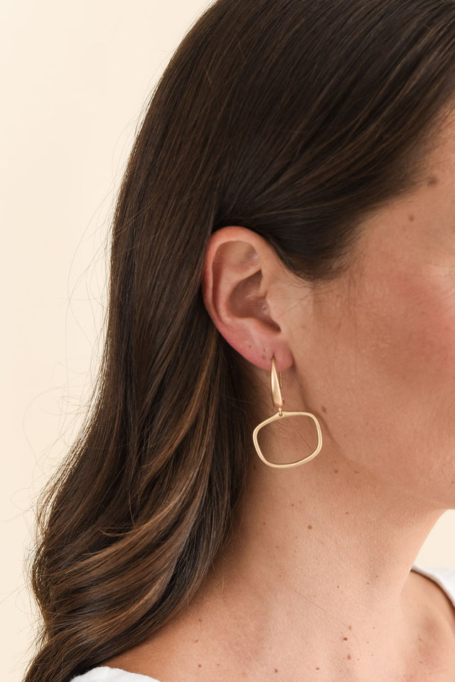 Nanga Gold Hoop Hook Earrings image 2