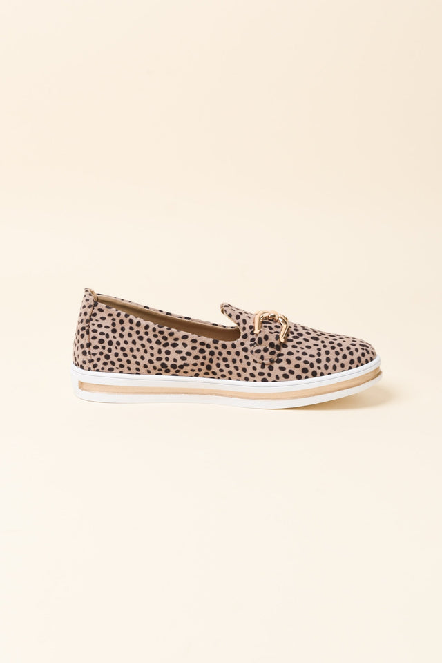 Nature Brown Leopard Platform Loafer
