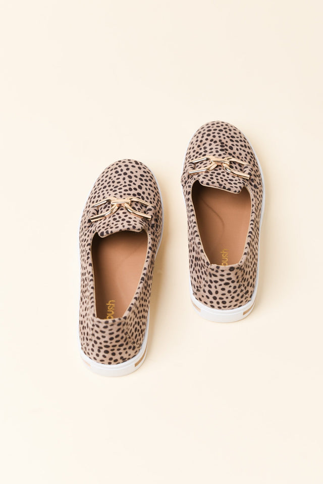 Nature Brown Leopard Platform Loafer image 5