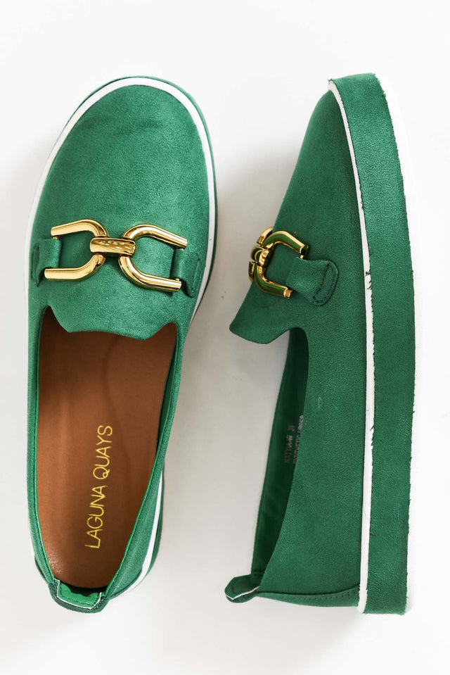 Natyia Emerald Faux Suede Platform Loafer image 4