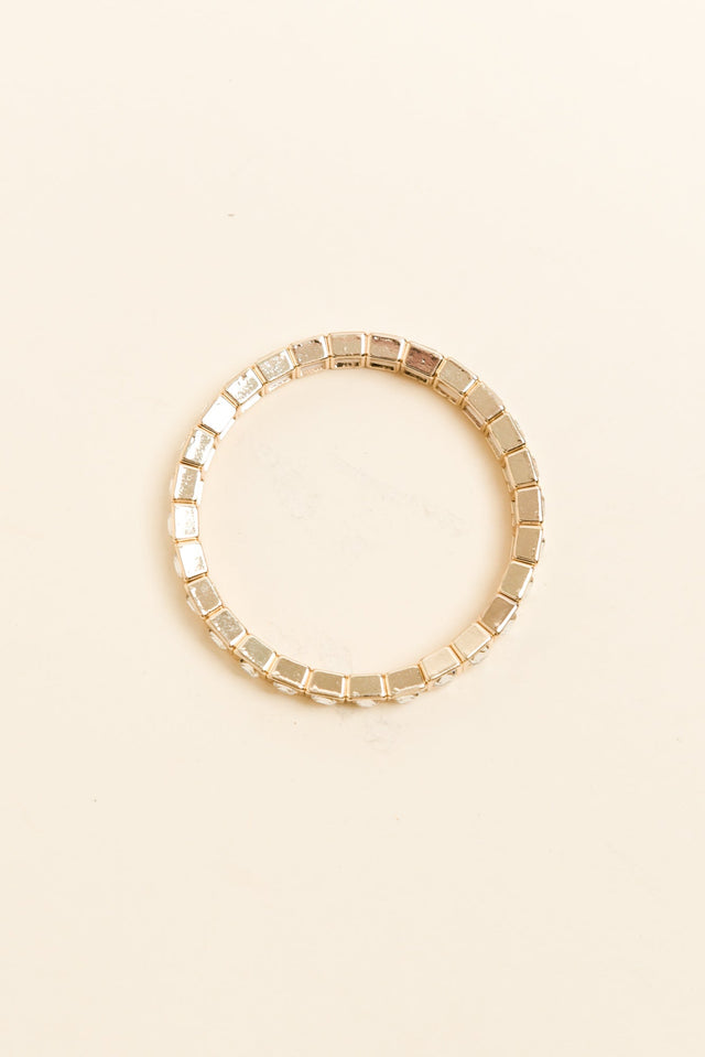 Nikita Gold Crystal Beaded Bracelet