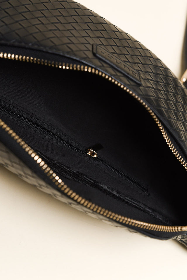 Nomad Black Woven Sling Bag