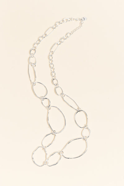 Nona Silver Circle Necklace
